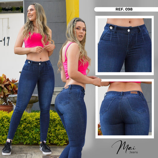 Jeans Skinny Levanta Cola Ref. 098