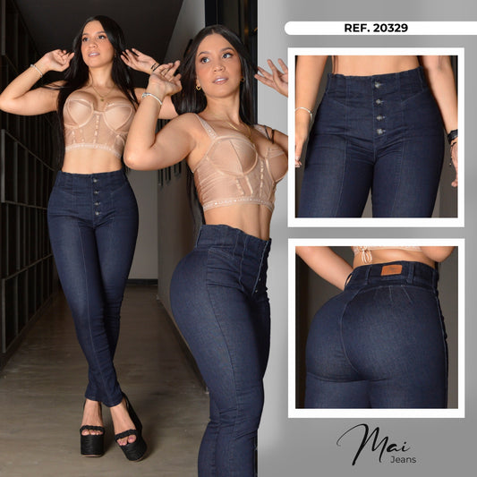 Jeans Skinny Levanta cola Ref. 20329