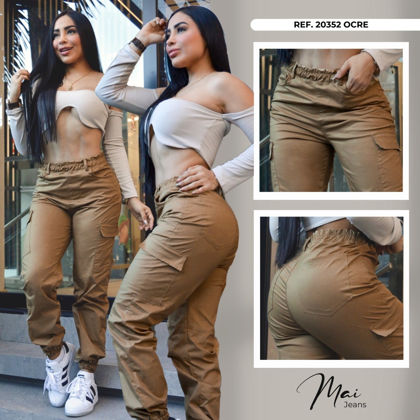 Pantalon Jogger Ref. 20352 OCRE